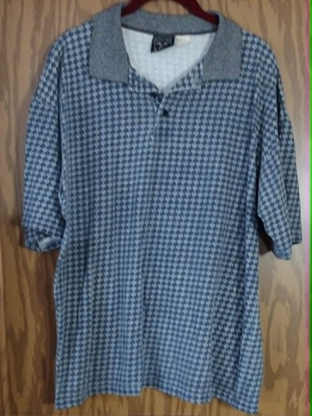 Vintage 90s Bugle Boy 3 button Pullover Polo Short Sleeve Shirt with Collar